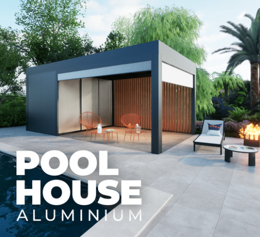 Poolhouse en aluminium